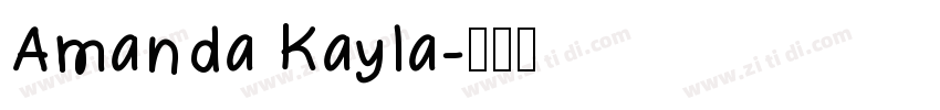 Amanda Kayla字体转换